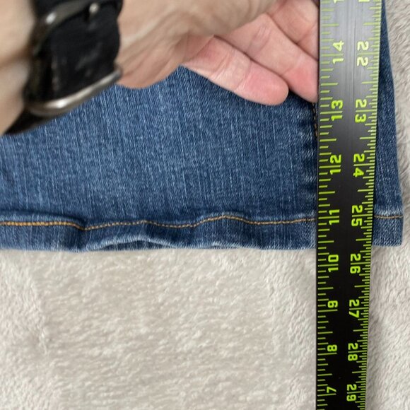 Ann Taylor Loft Women's Jeans Size 14 Blue Fit & Flare Cotton Blend Denim Casual - Picture 6 of 12